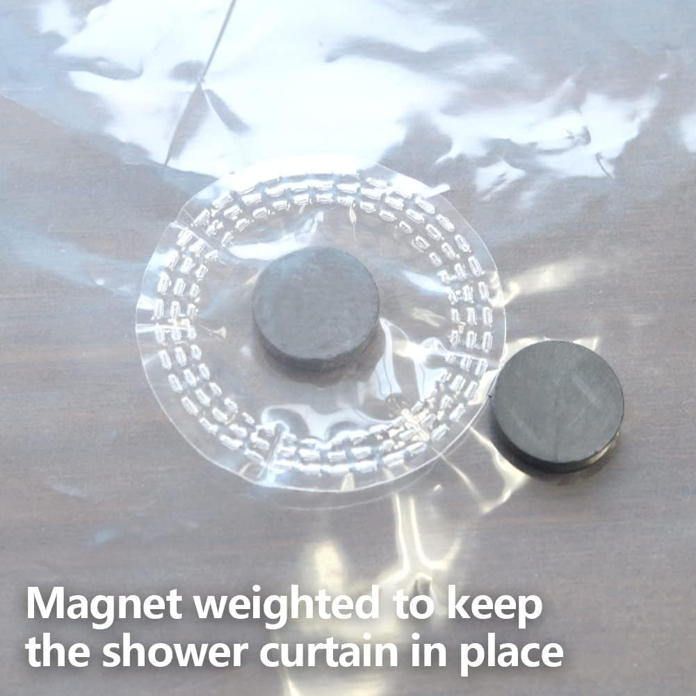 Clear Short PEVA Shower Curtain Liner
