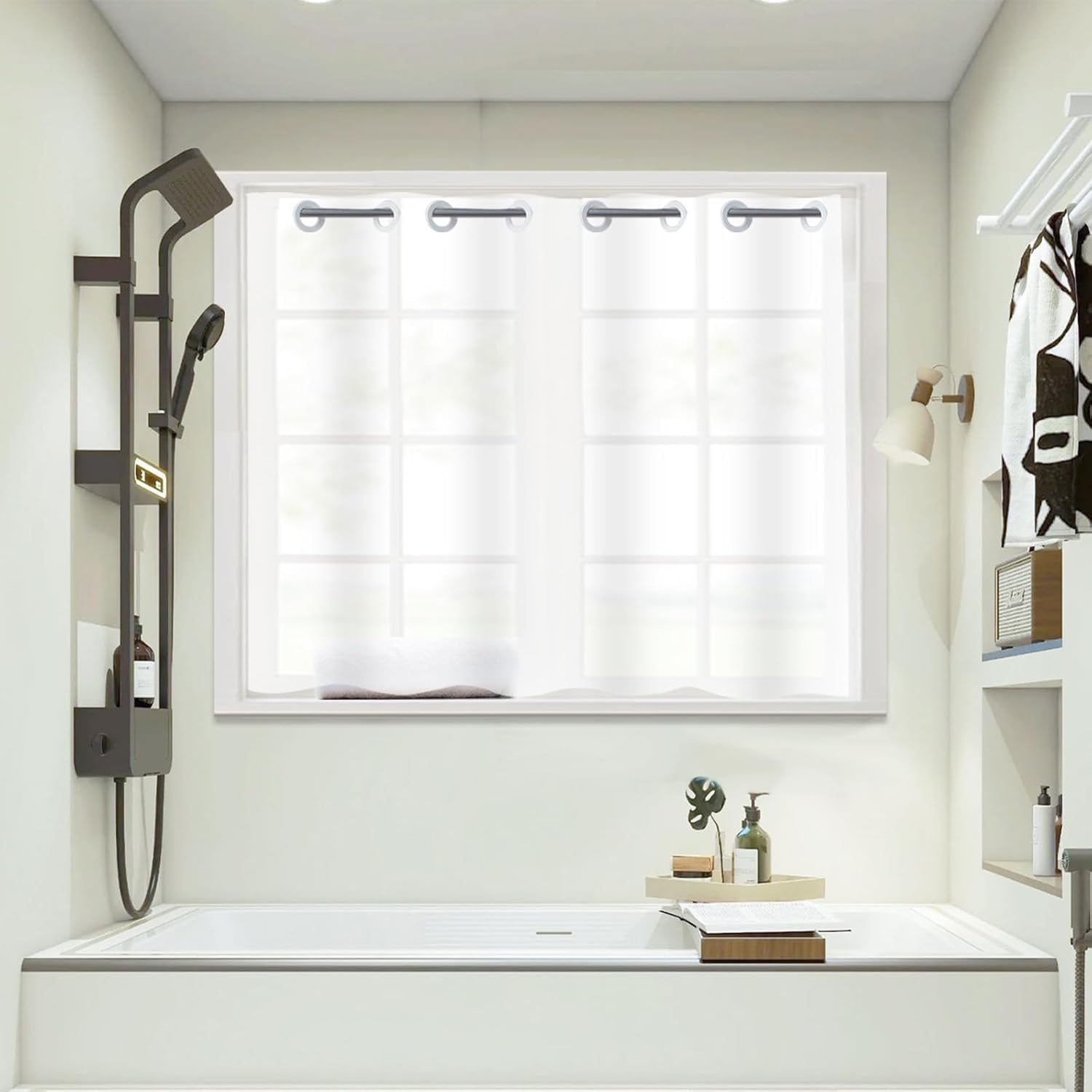 Hookless Short Shower Curtain