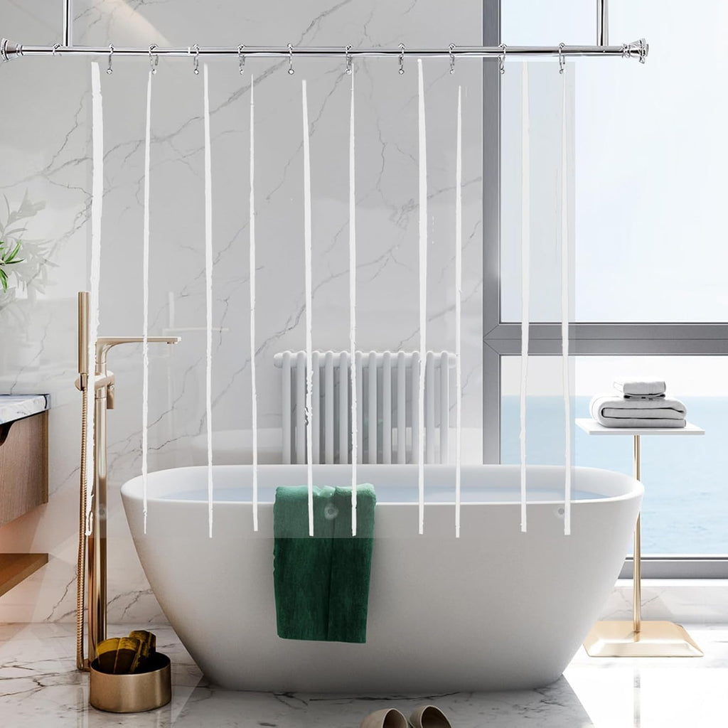 Clear Short PEVA Shower Curtain Liner