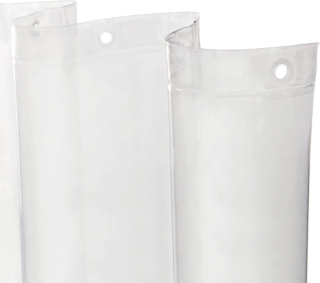 2-Pack Clear PEVA Shower Curtain Liner