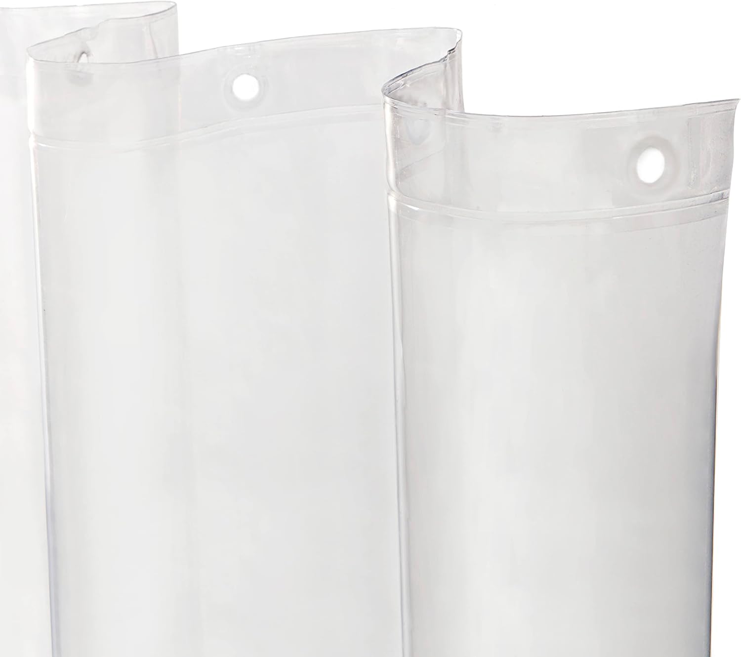 2-Pack Clear PEVA Shower Curtain Liner