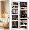 White LED Over Door Jewelry Cabinet