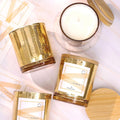 12 Pack Gold Mercury Glass Candle Jars