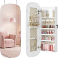 White LED Jewelry Mirror Cabinet