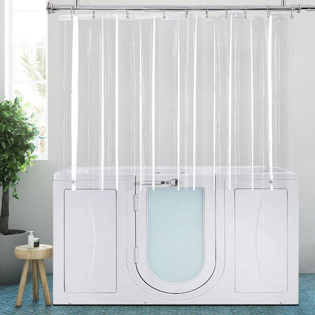 Clear Short PEVA Shower Curtain Liner