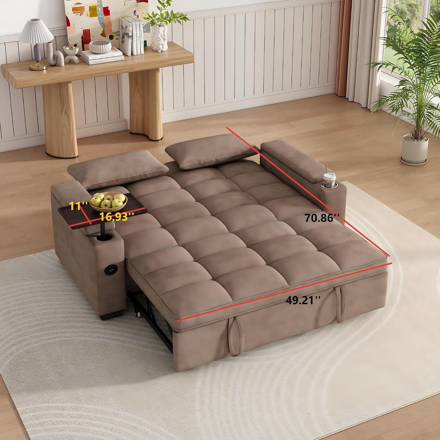 Convertible Pull Out Sofa Bed