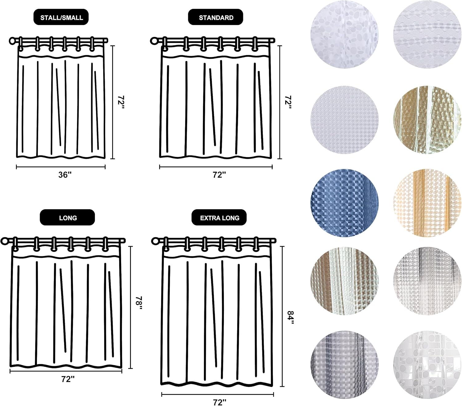 Clear Water Cube Shower Curtain