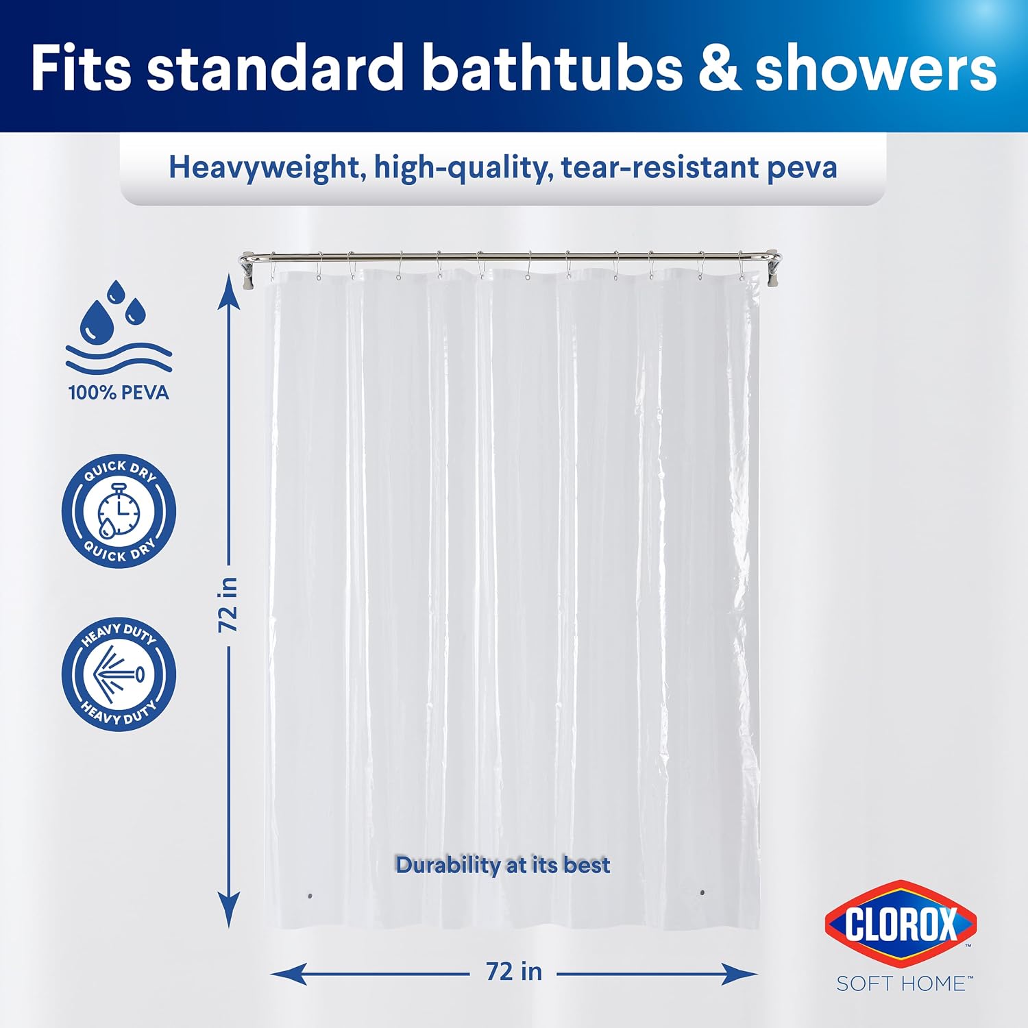 Shower Curtain Liner 1 Pack