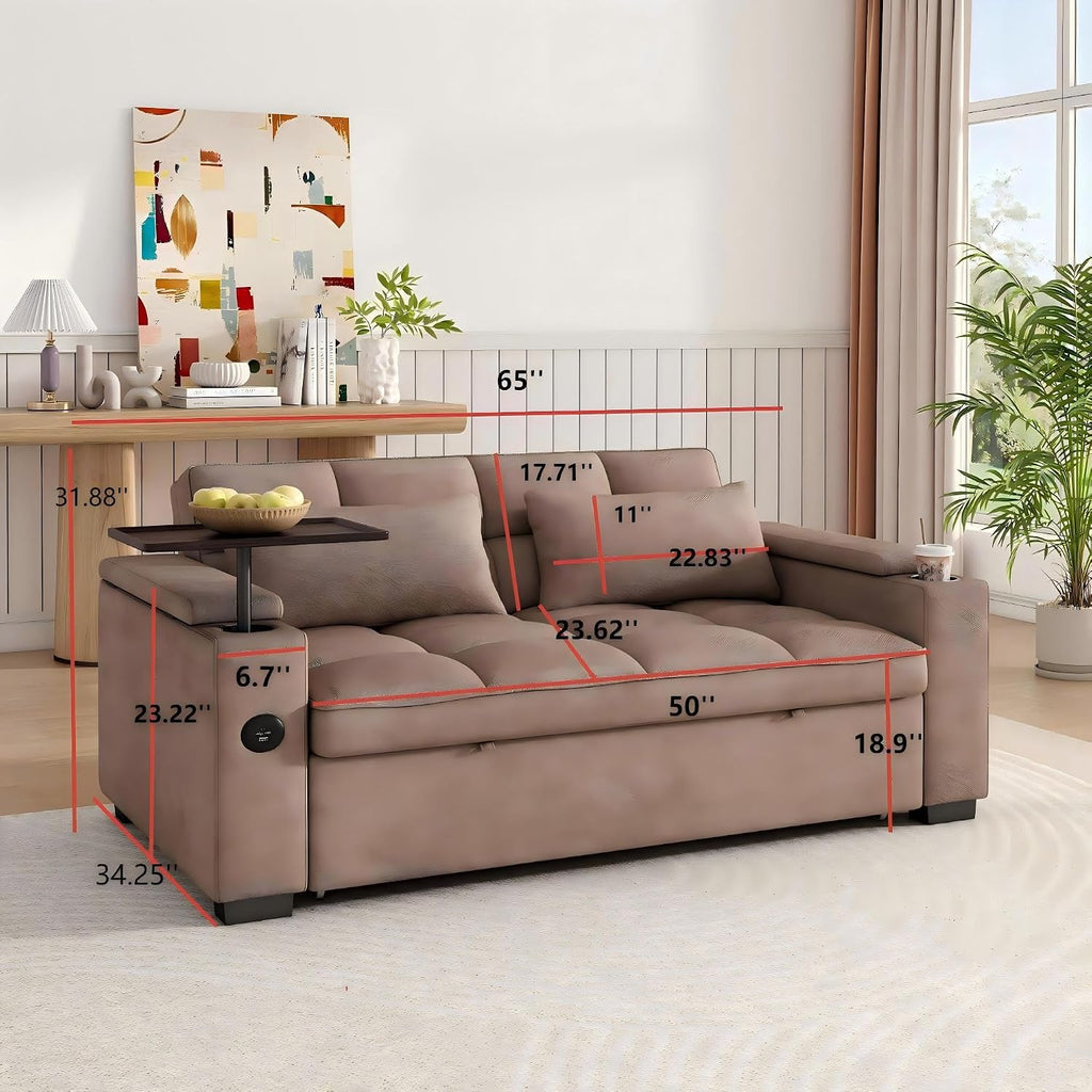 Convertible Pull Out Sofa Bed