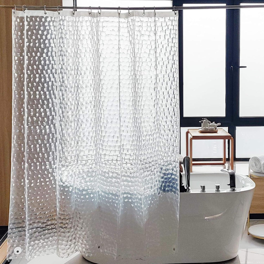 Clear Water Cube Shower Curtain