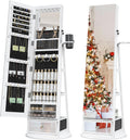 LED Standing Jewelry Mirror Cabinet