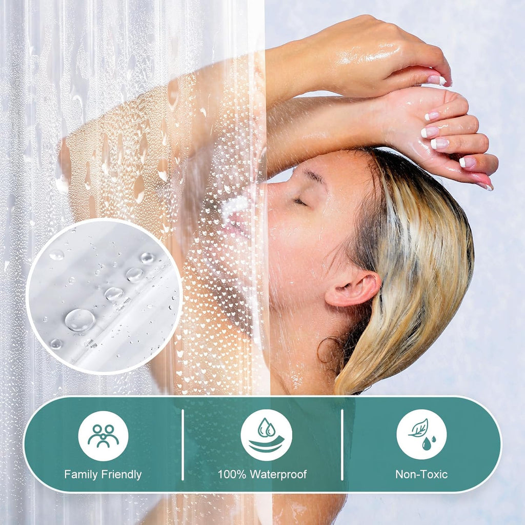 Clear Heavy Duty Shower Curtain Liner